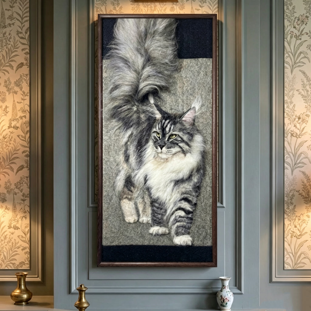 Wool-Painted Pet Portrait