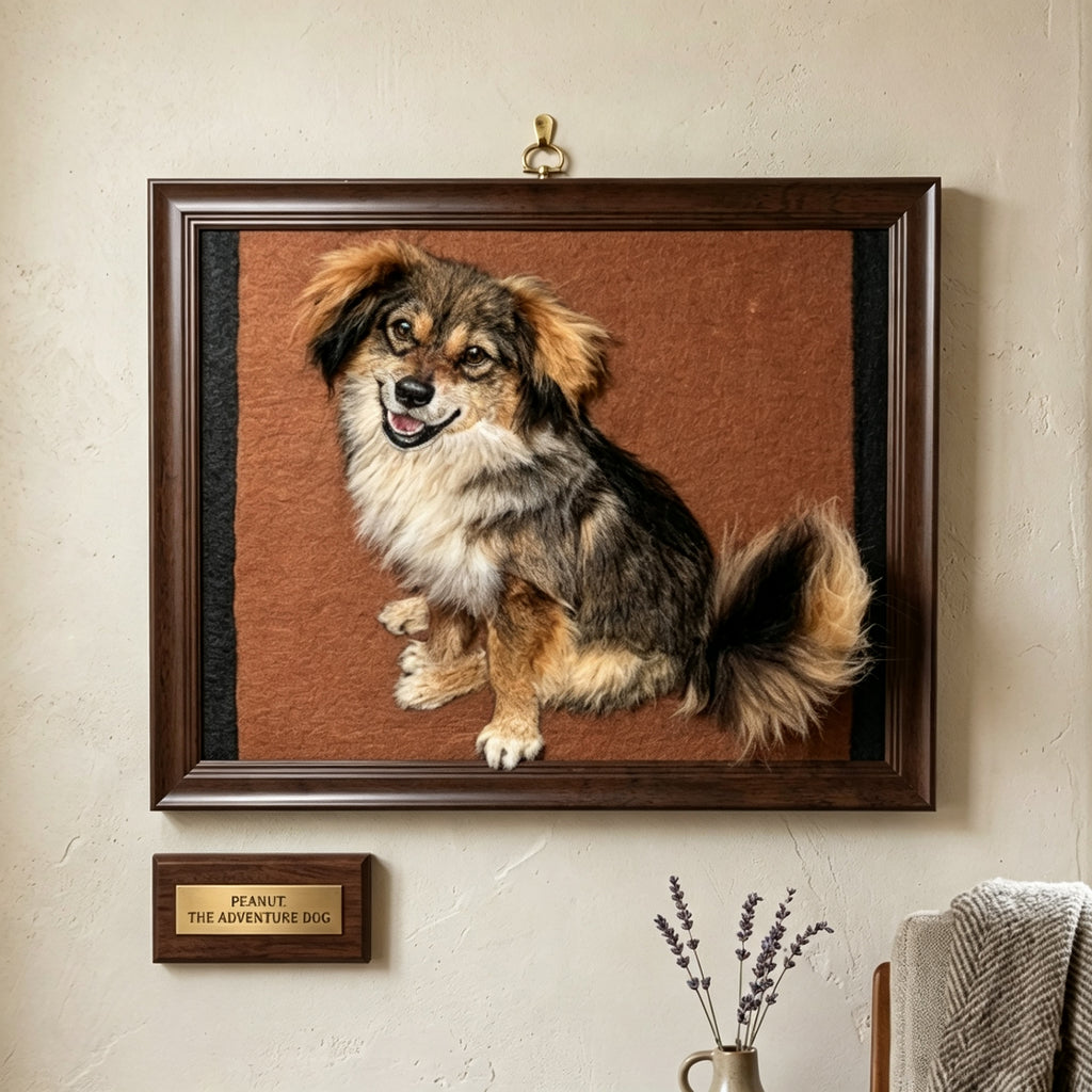 Wool-Painted Pet Portrait